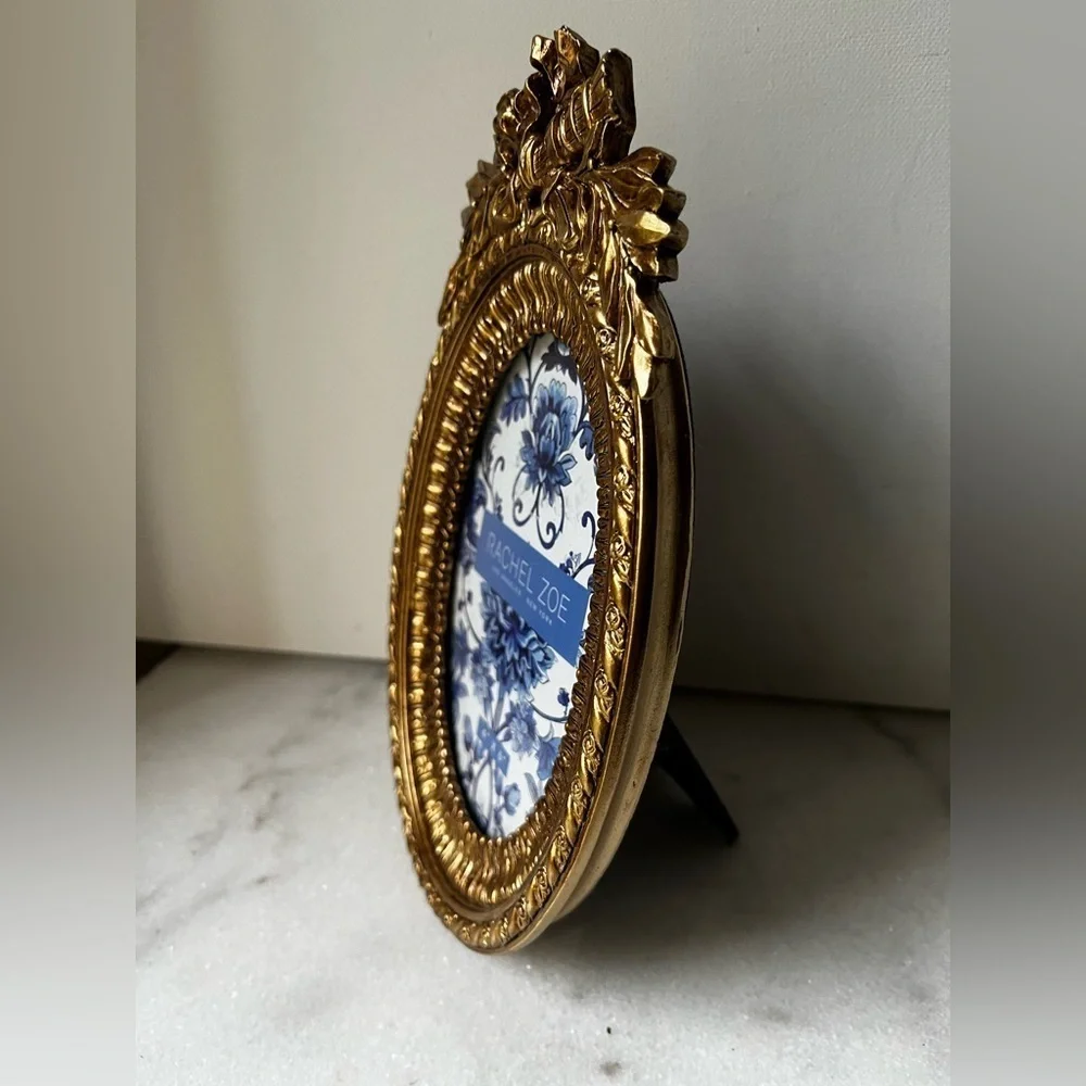 Rachel Zoe Ornate Gold Oval Frame